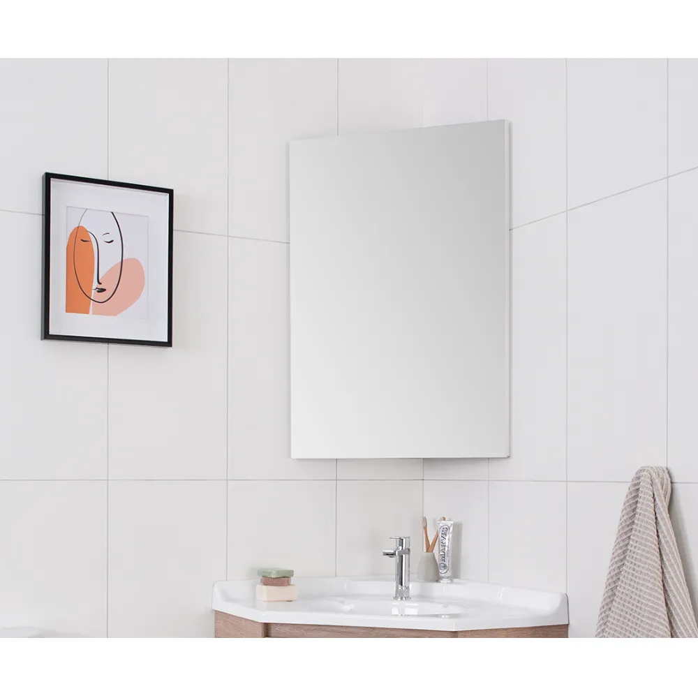 Glacier Corner Mirrored Cabinet thumbnail 1