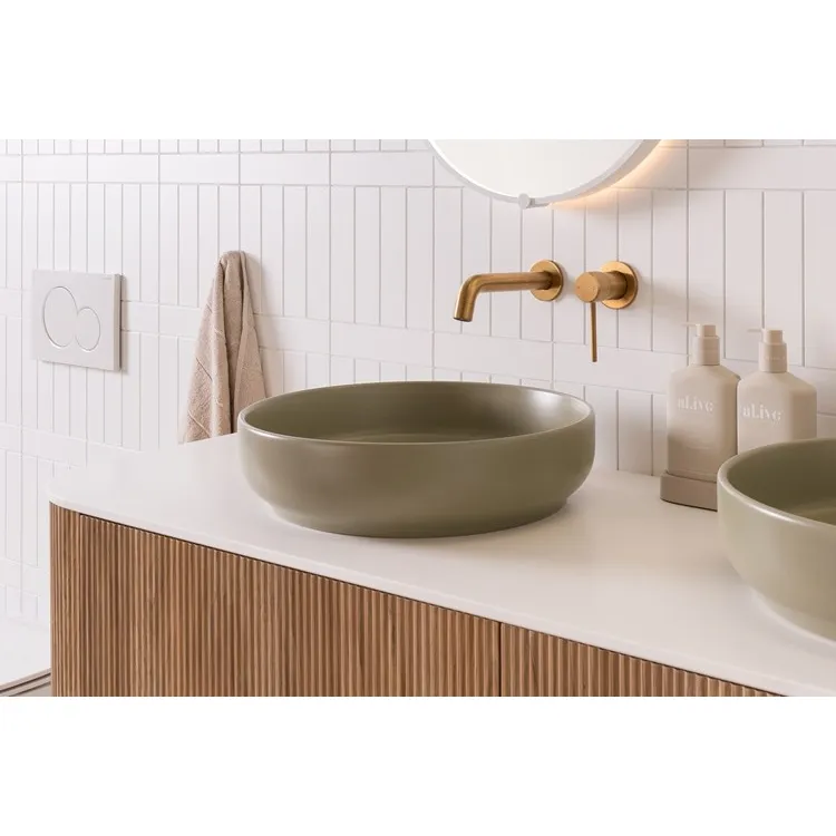 Monroe Matte Olive Above Counter Basin thumbnail 2