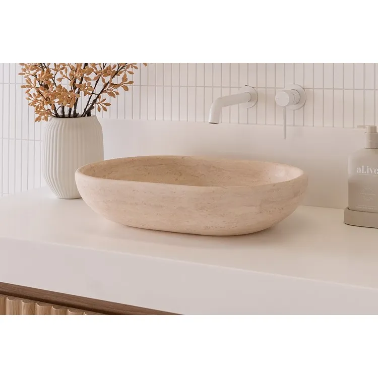 Ollie Travertine Above Counter Basin thumbnail 4