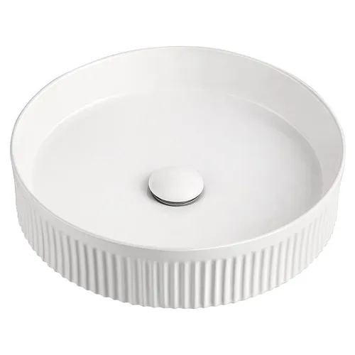 Round Fluted Above Counter Basin thumbnail 1