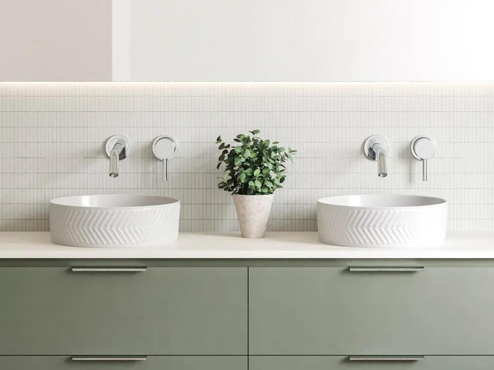 Allure Arrow Basin White Gloss