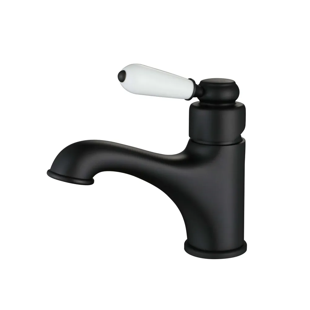 Bordeaux Basin Mixer ElectroplatedMatt Black