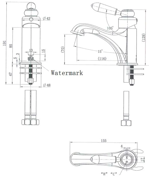 Bordeaux Basin Mixer  PVD
Brushed Bronze thumbnail 2