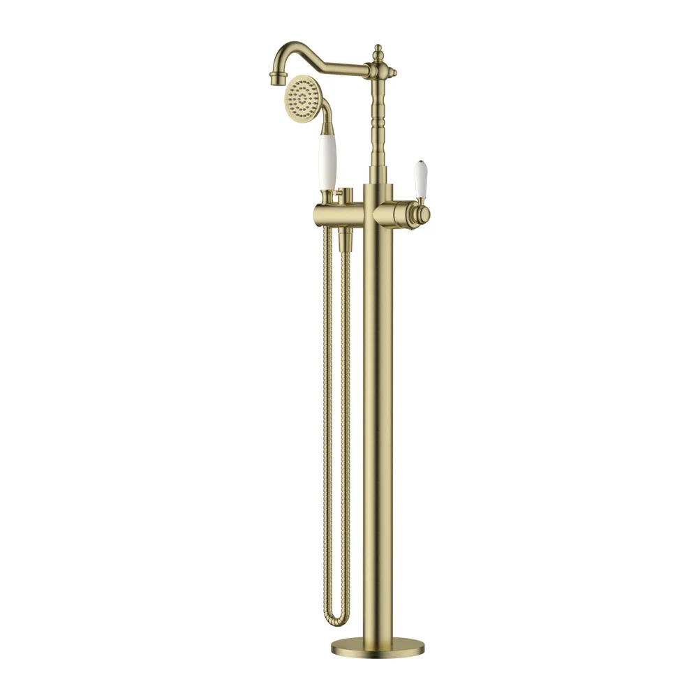 Bordeaux Freestanding Bath Mixer
With Hand Shower PVD
Brushed Bronze