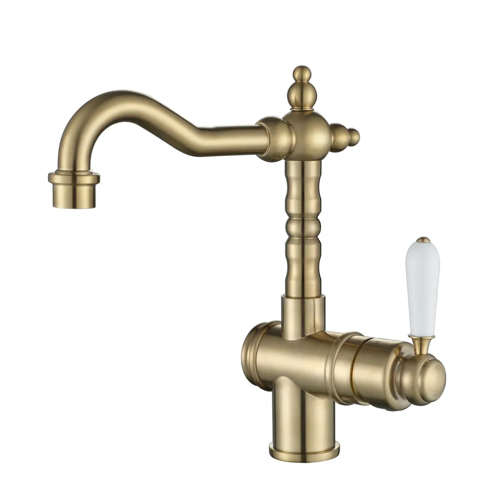 Bordeaux High-Rise Basin Mixer PVD
Brushed Bronze
