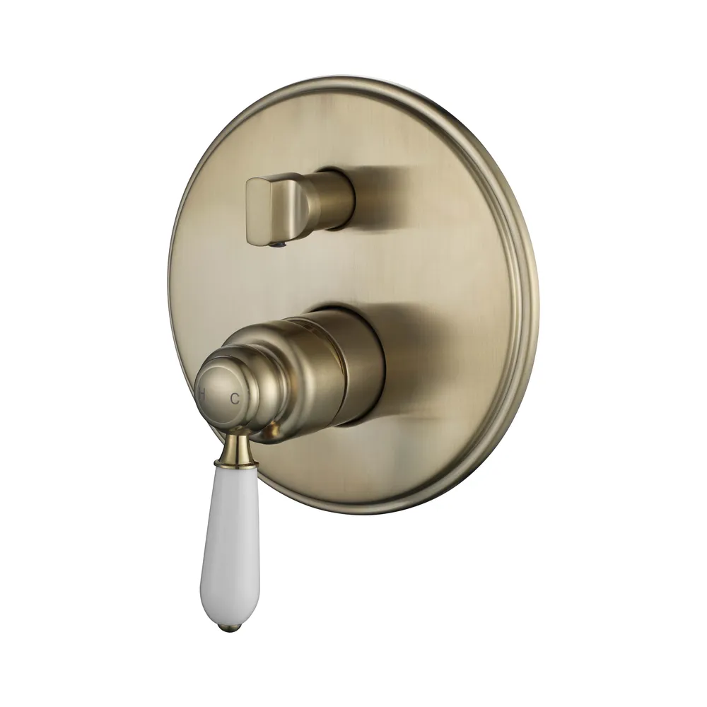 Bordeaux Shower Diverter Mixer PVD
Brushed Bronze