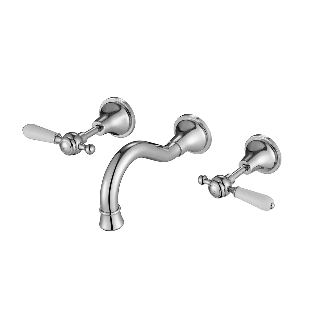 Bordeaux Wall Spa And Sink Set Electroplated Chrome
