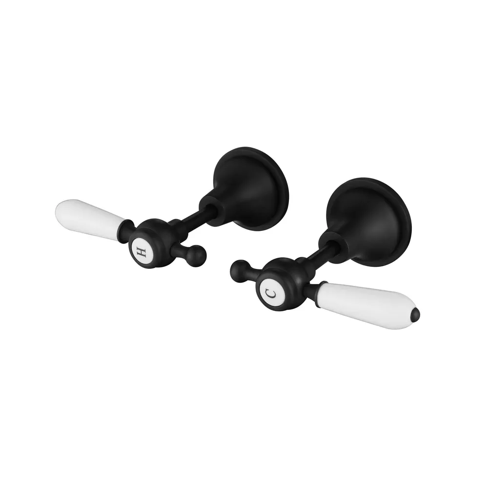 Bordeaux Wall Top Assemblies ElectroplatedMatt Black