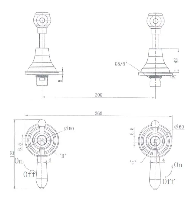 Bordeaux Wall Top Assemblies PVD
Brushed Bronze thumbnail 2