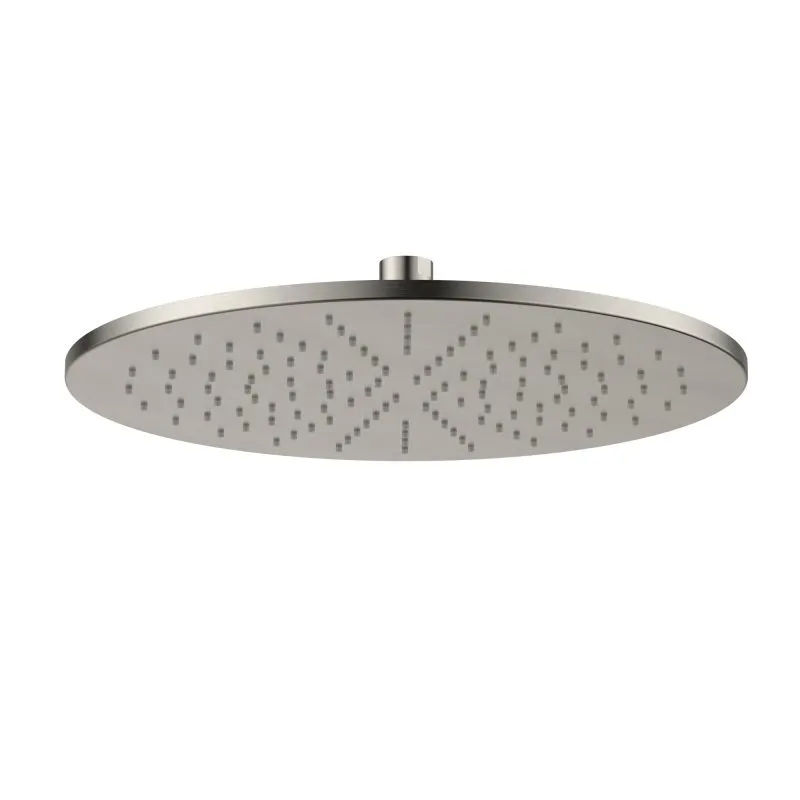 Brass Round Shower Head Brushed Nickel 300mm