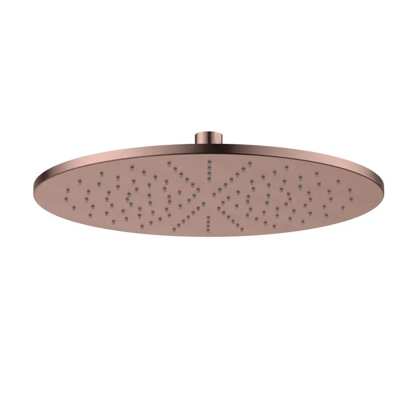 Brass Round Shower Head Champagne 300mm