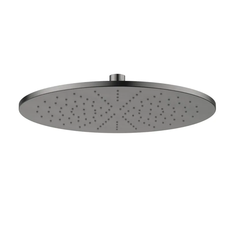 Brass Round Shower Head Gun Metal 300mm