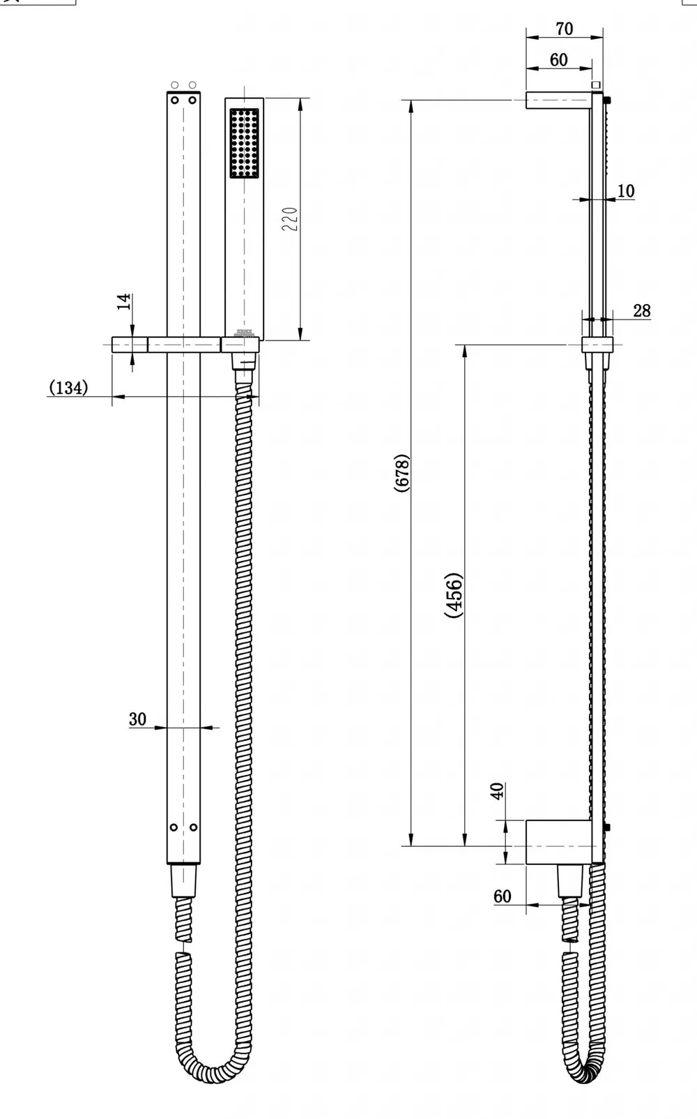 Chao Mini Shower On Rail
Bottom InletElectroplated
Matt Black thumbnail 2