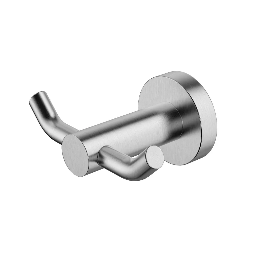Double Robe Hook Electroplated
Brushed Chrome