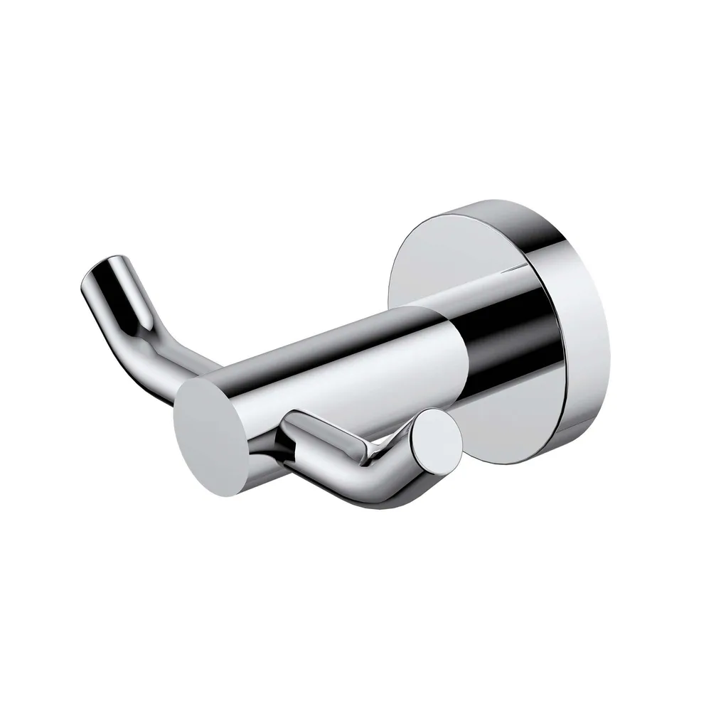 Double Robe Hook Electroplated Chrome