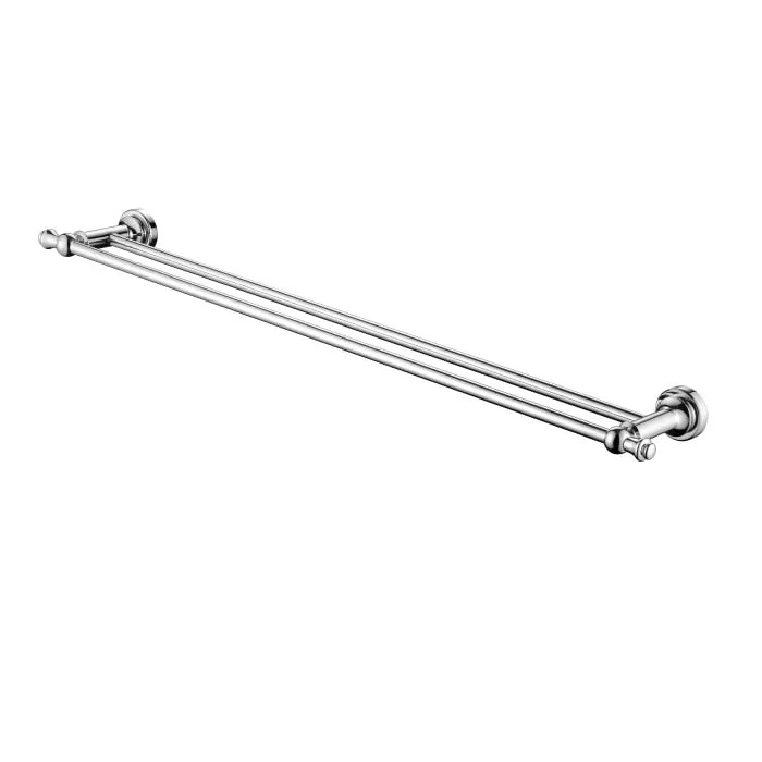 Double Towel Rail 750Mm Electroplated Chrome