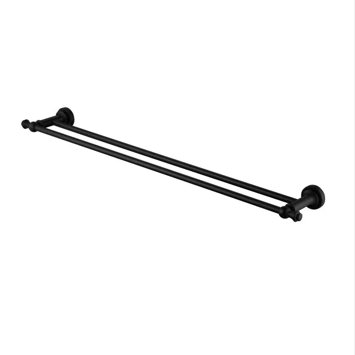 Double Towel Rail 750Mm Electroplated
Matt Black