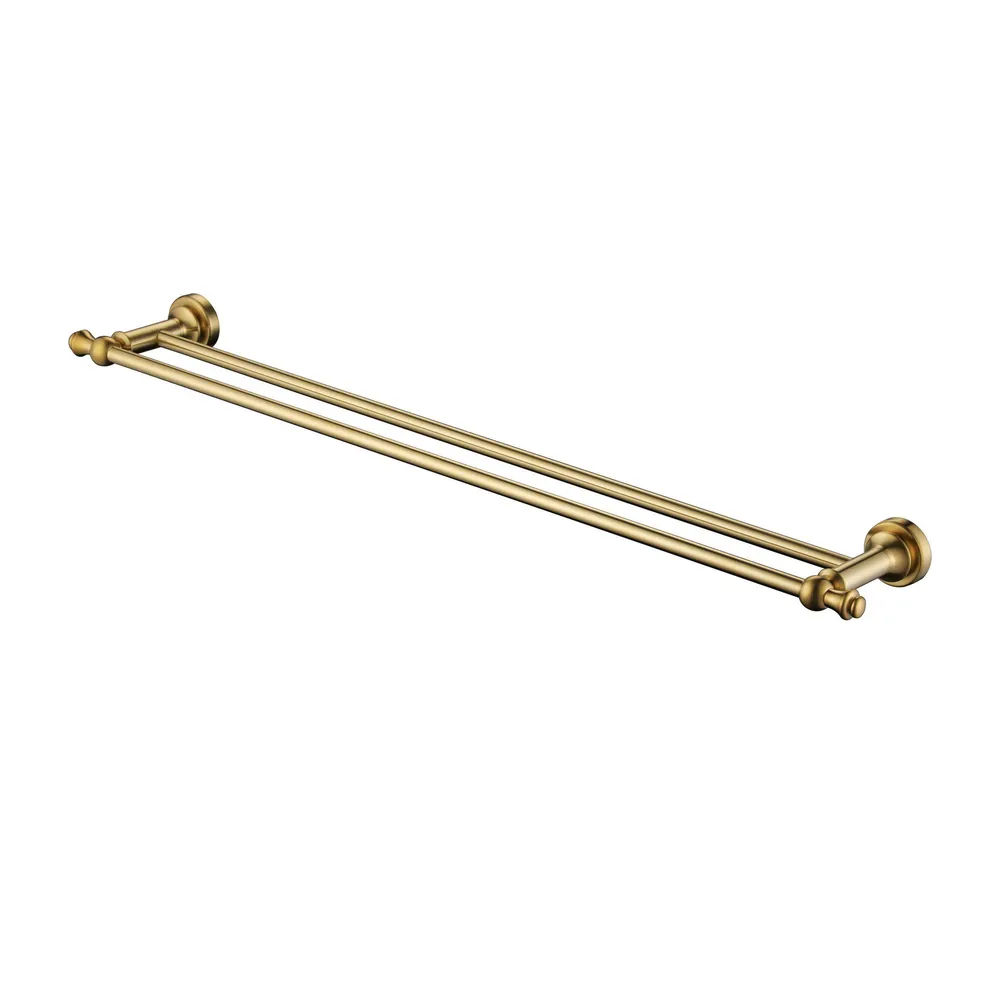 Double Towel Rail 750Mm PVD
Brushed Bronze