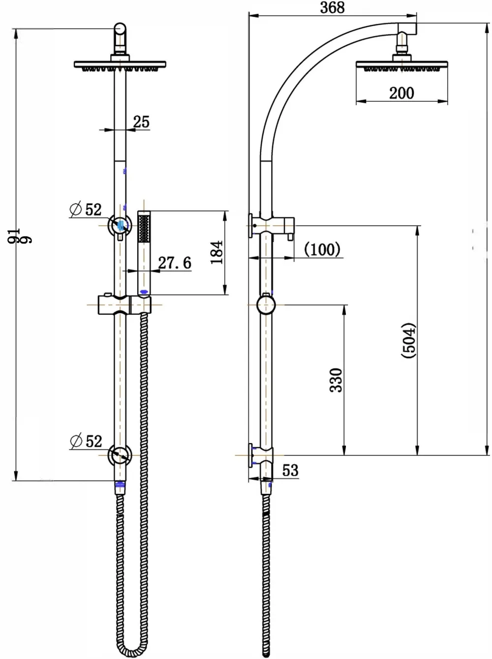 Dubbo Shower Column Set
Top Inlet
200Mm Brass Shower Head Electroplated Chrome thumbnail 2