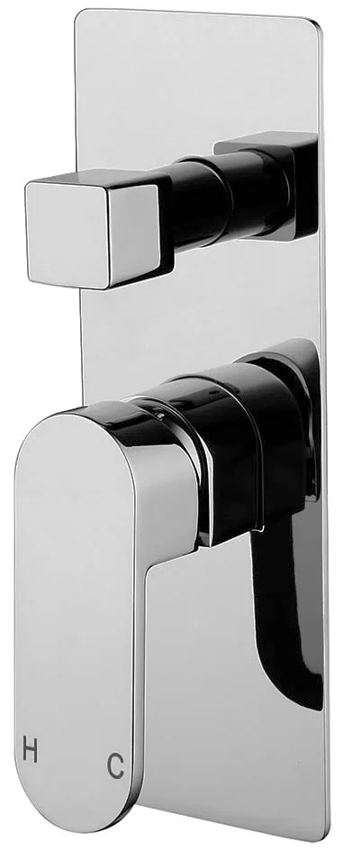 Eva Mini Shower Diverter Mixer Electroplated Chrome thumbnail 2