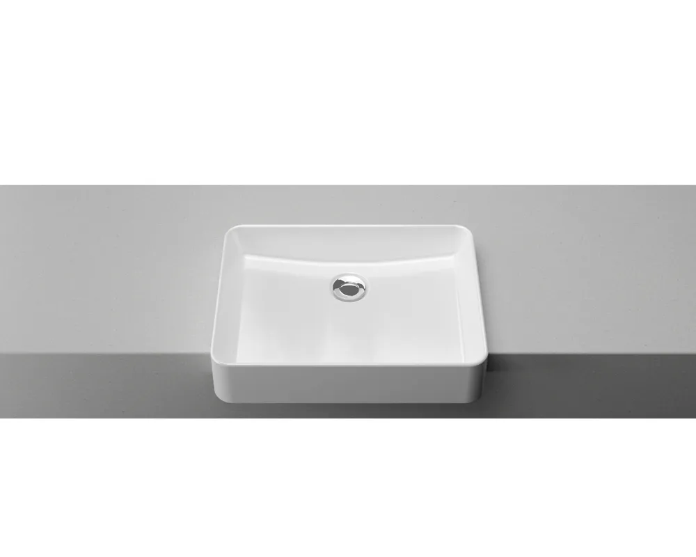 Fergus Semi Recessed Basin White Gloss thumbnail 3
