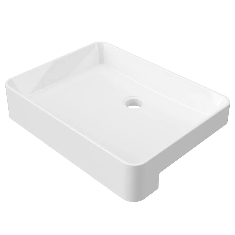 Fergus Semi Recessed Basin White Gloss thumbnail 2