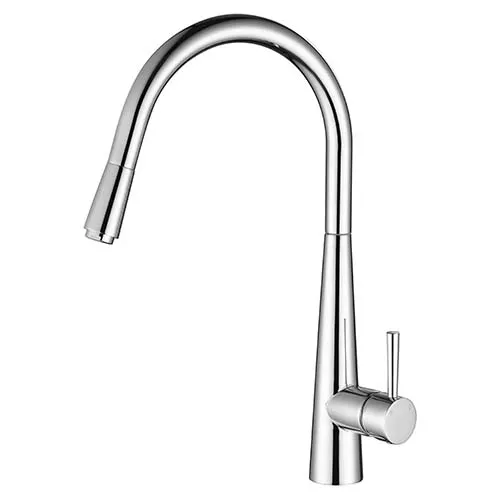 Kasper Pull Out Kitchen Mixer Electroplated Chrome
