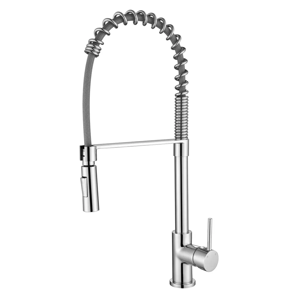 Kasper Spring Kitchen Mixer Electroplated Chrome