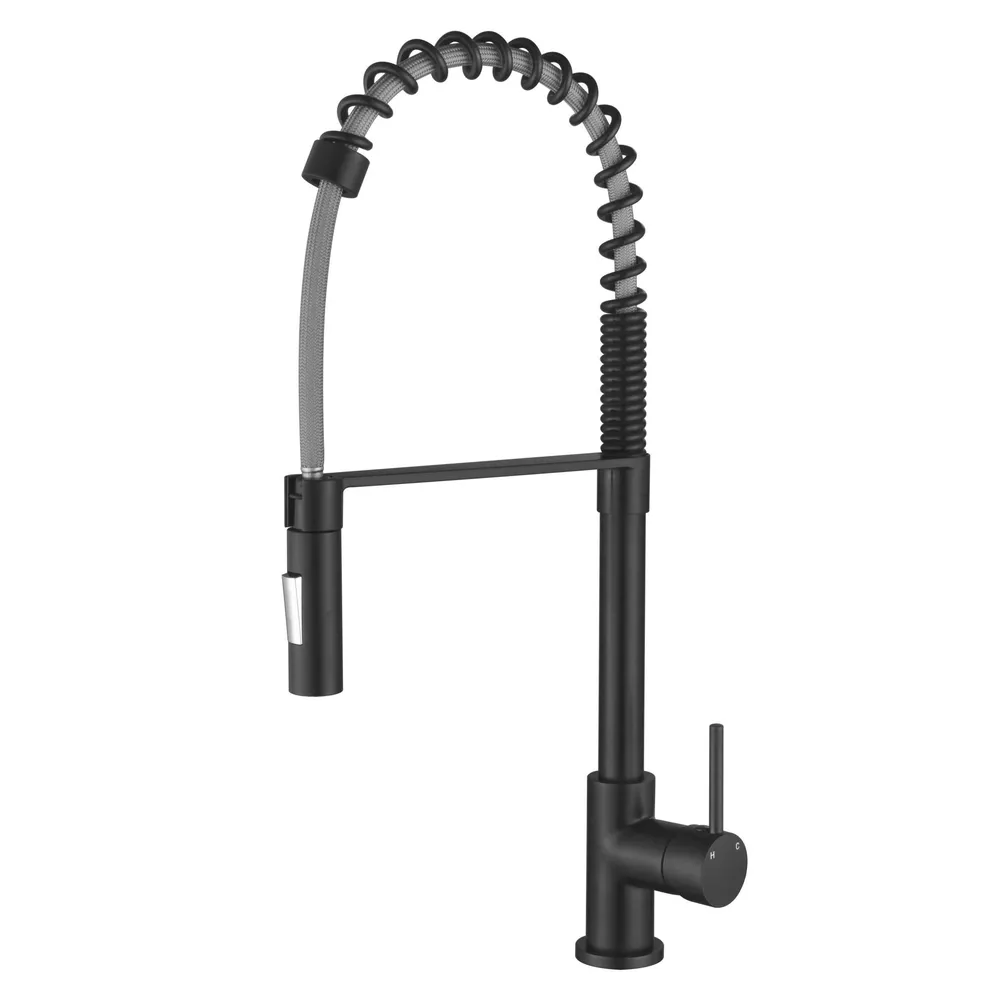 Kasper Spring Kitchen Mixer Electroplated
Matt Black