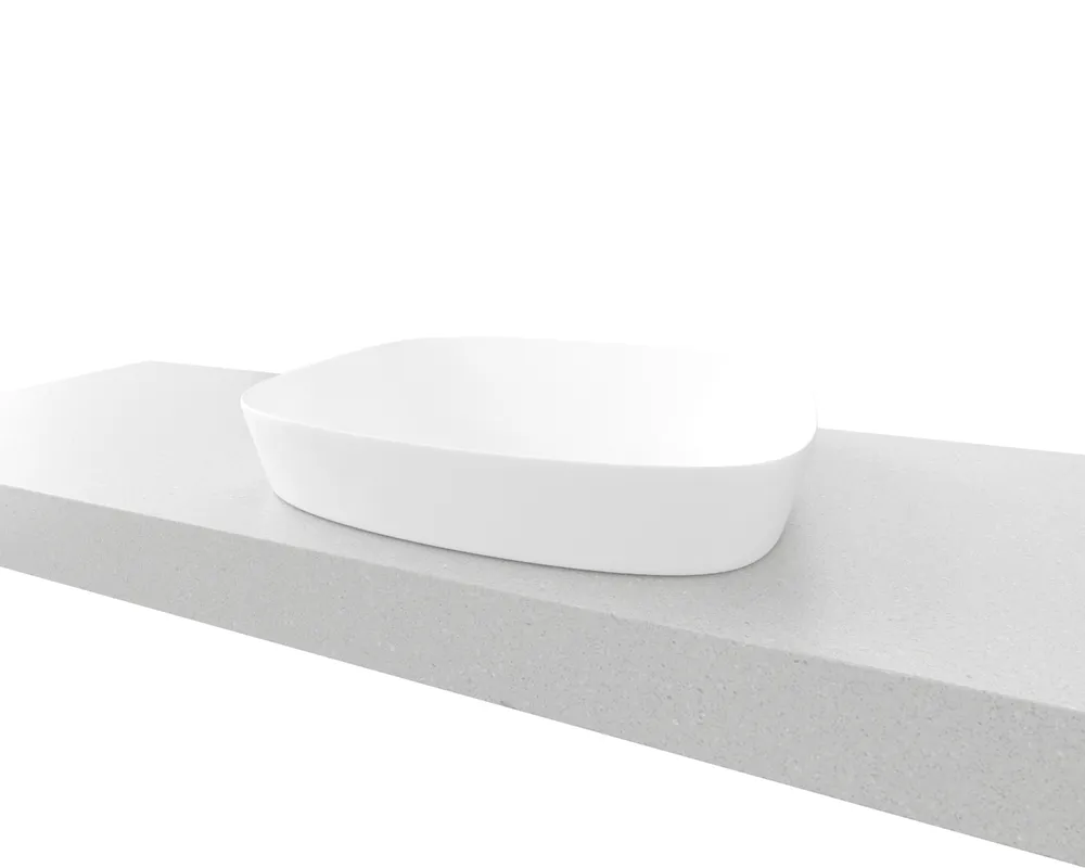 Lorenzo Basin White Matt thumbnail 3