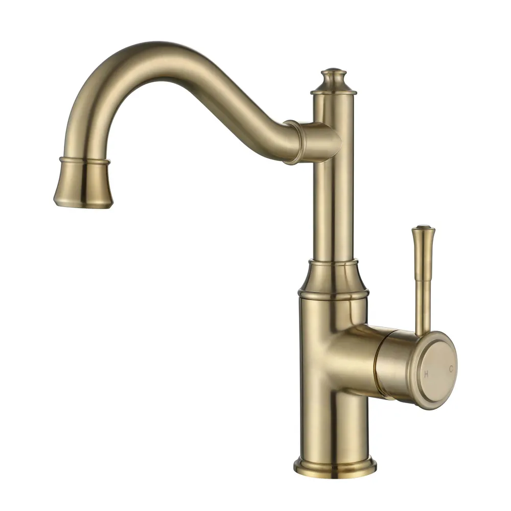 Montpellier High Rise Basin Mixer PVD
Brushed Bronze