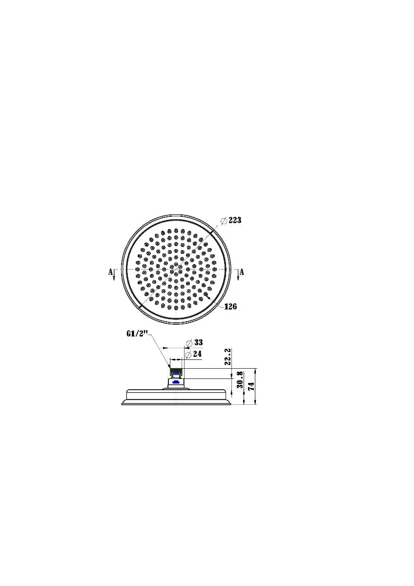 Montpellier Shower Head Brushed Bronze thumbnail 2