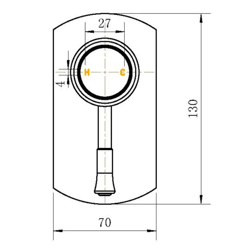 Montpellier Shower Mixer Trim Kit Matte Black thumbnail 2