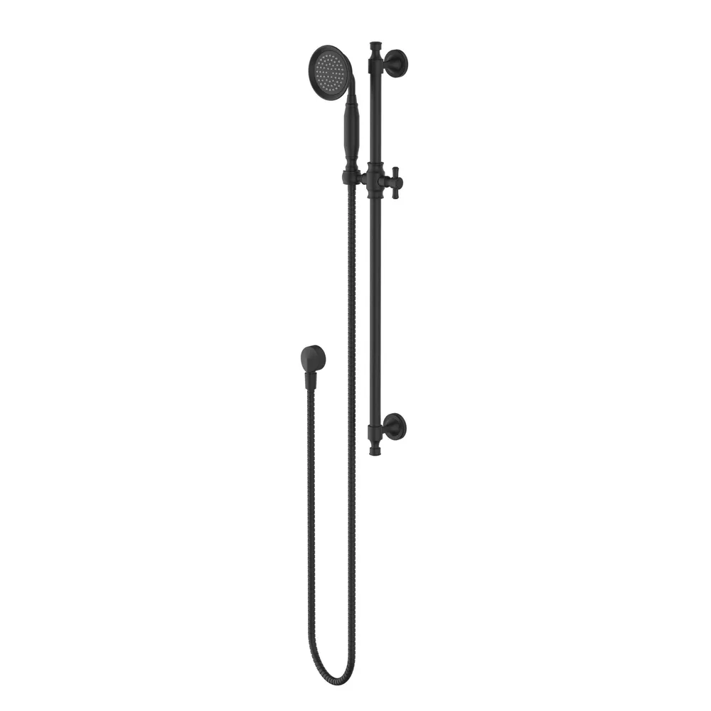 Montpellier Shower On Rail Electroplated
Matt Black