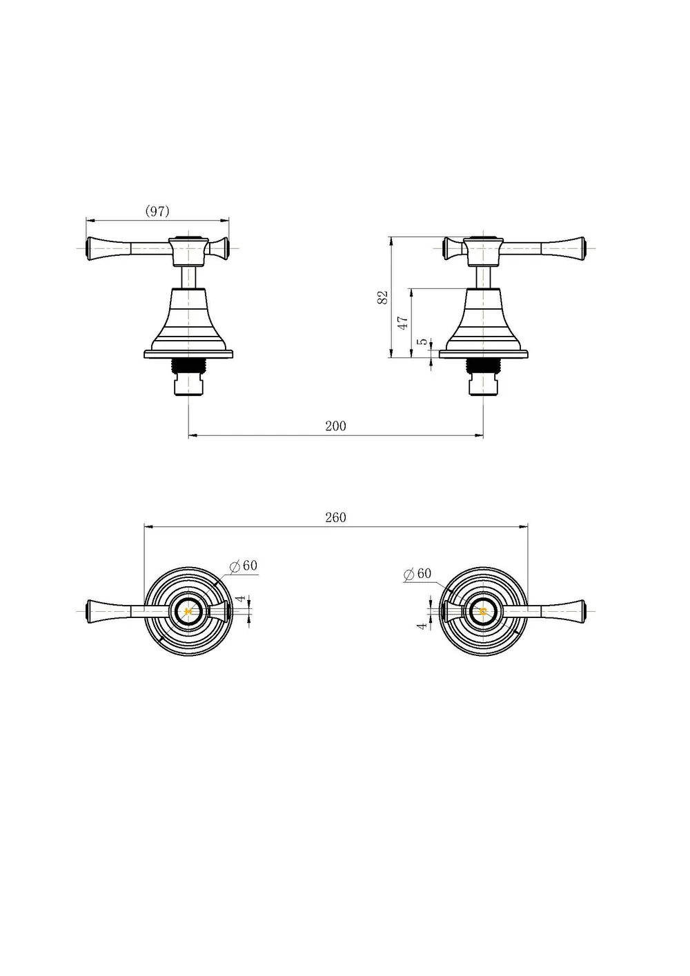 Montpellier Wall Top Assemblies PVD
Brushed Nickel thumbnail 2