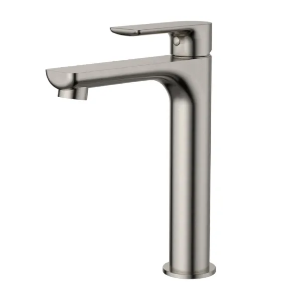 Nova Mid Rise Basin Mixer Brushed Nickel