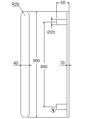 Nova Vertical Heated Towel Rail Matte Black thumbnail 2