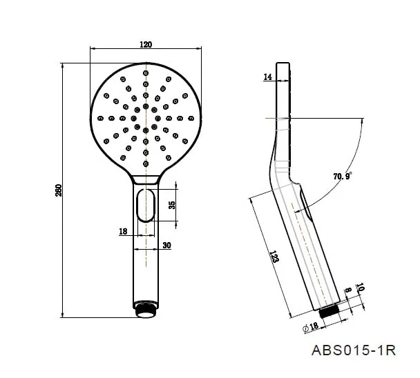 Paddle Hand Shower PVD
Polished Brass thumbnail 2