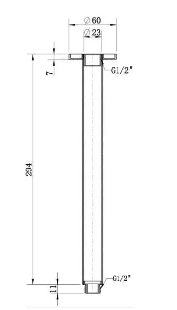 Round Ceiling Shower Arm
300Mm PVD
Polished Brass thumbnail 2