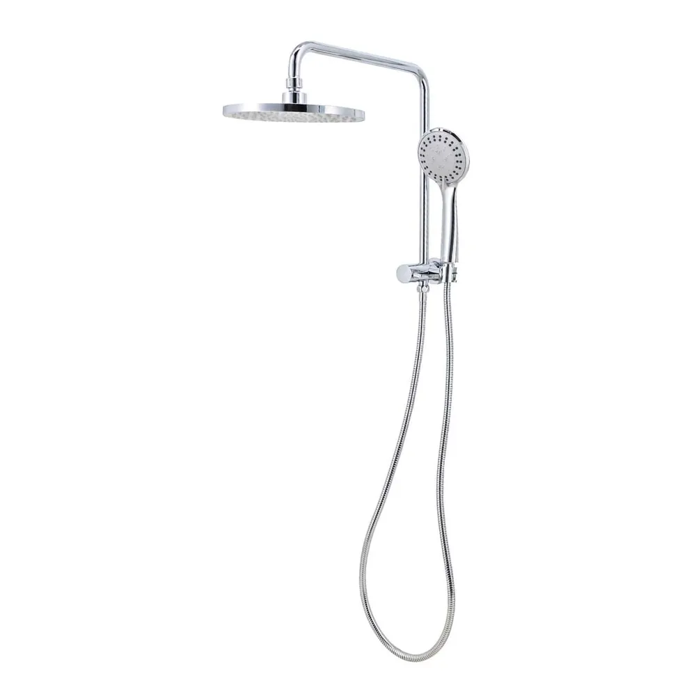 Round Half Column Shower Set Electroplated Chrome