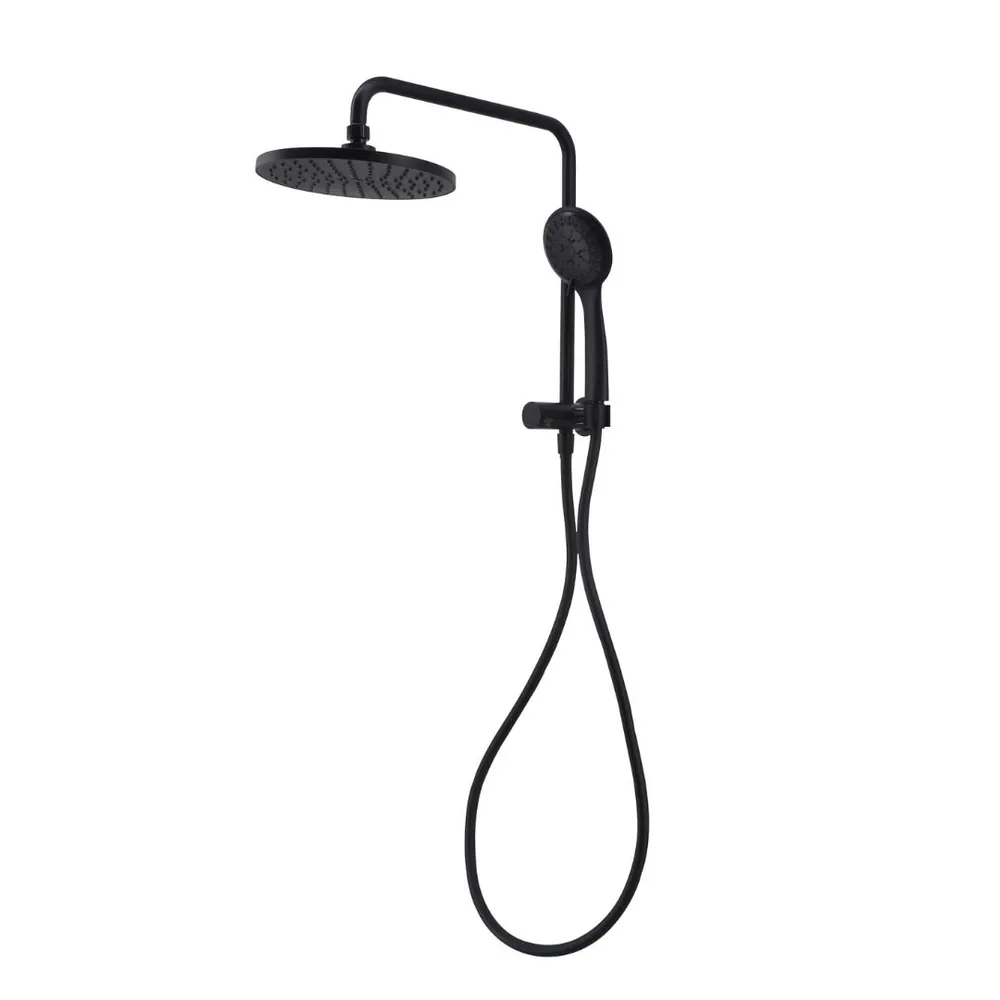 Round Half Column Shower Set Electroplated
Matt Black