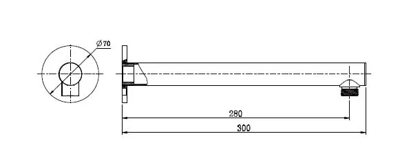 Round Shower Arm
300Mm PVD
Brushed Nickel thumbnail 2