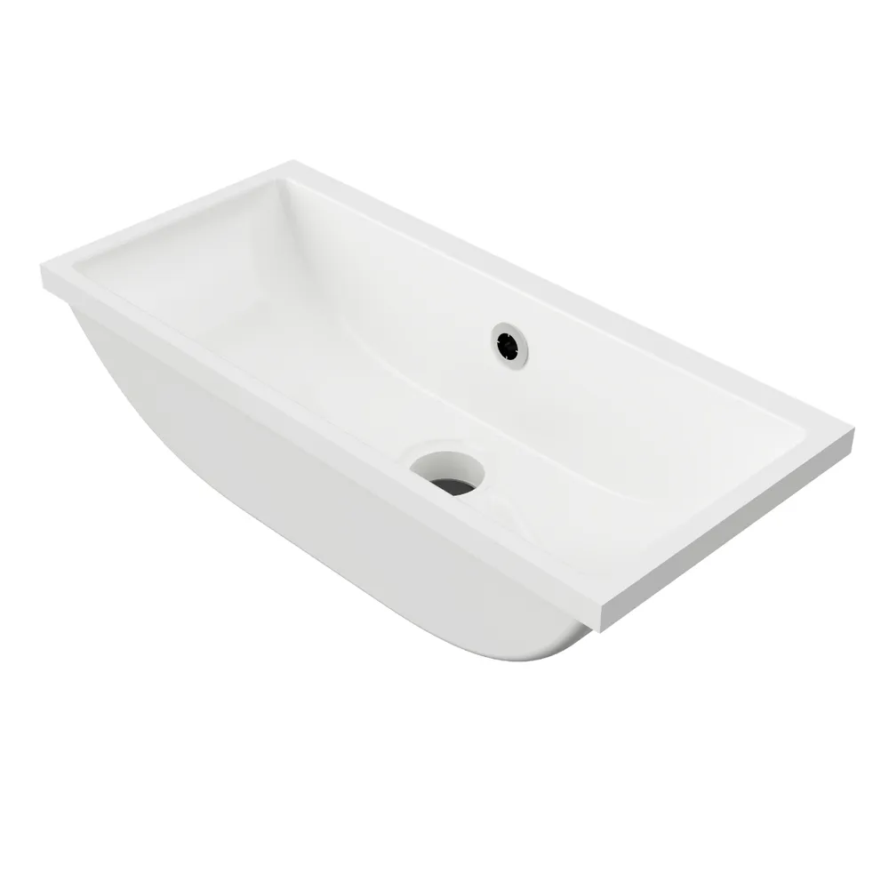 Ruby Undermount Basin White Gloss thumbnail 2