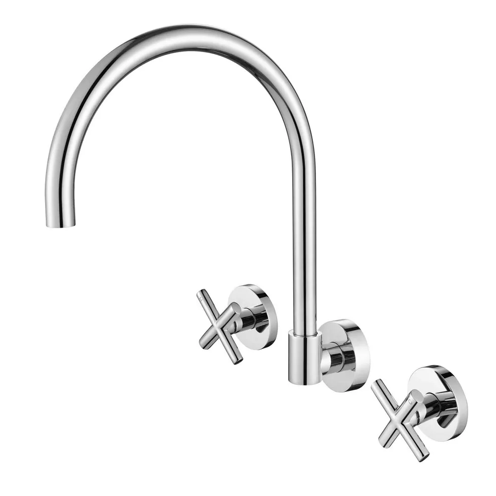 Ryker Wall Sink Set Electroplated Chrome