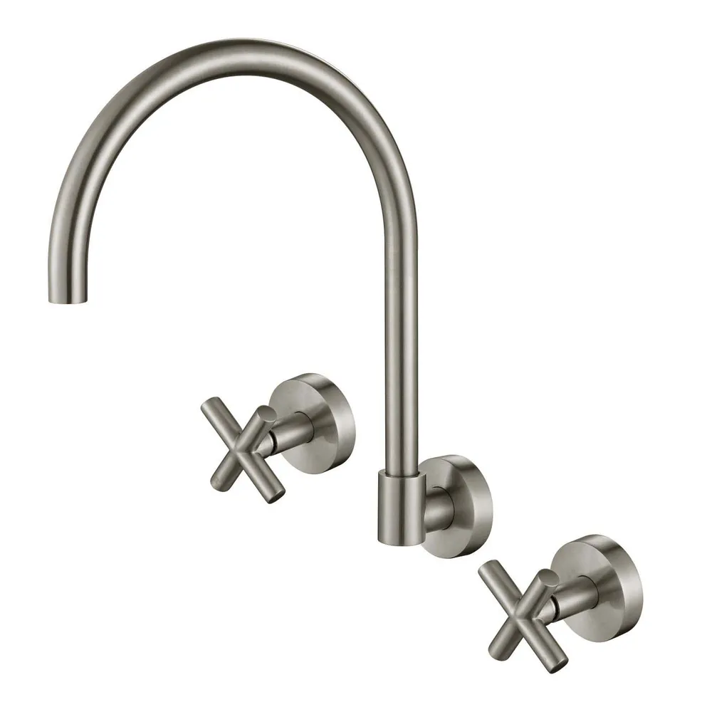 Ryker Wall Sink Set PVD
Brushed Nickel