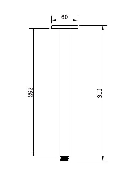 Square Ceiling Shower Arm
300Mm Electroplated Chrome thumbnail 2