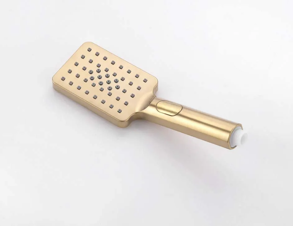 Square Hand Shower PVD Brushed Bronze