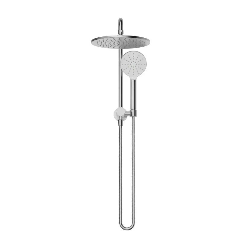Star Compact Half Shower Column Set Brushed Chrome