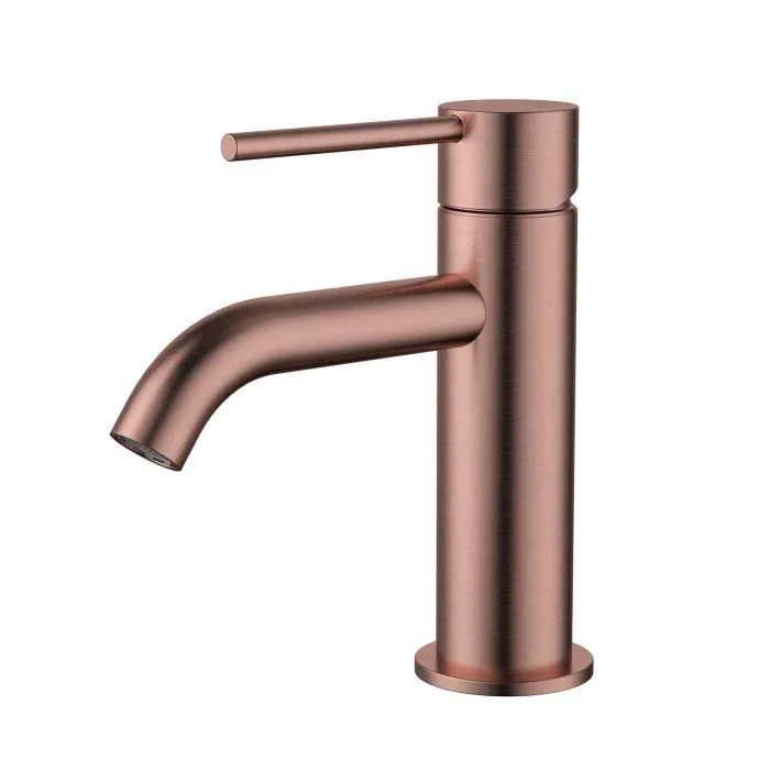 Star Mini Basin Mixer
Curved Spout PVD
Champagne