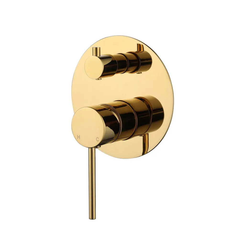 Star Mini Diverter Shower Mixer PVD
Polished Brass